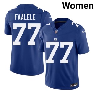 Womens Royal Daniel Faalele #77 Giants 2026 Jerseys 530092-370