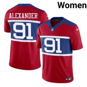 Women NIL #91 Big Blue Darius Alexander Red Jersey 528314-644