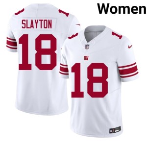 Women White NIL #18 Giants Darius Slayton Jerseys 669453-517