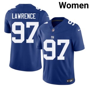 Womens Dexter Lawrence NY Giants Stitch Royal #97 Jerseys 144765-760