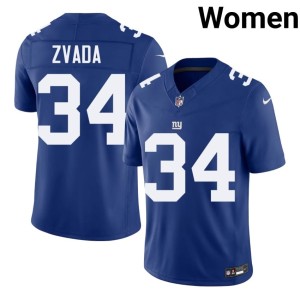 Women #34 Dominic Zvada Royal Stitched G-Men Jersey 469129-991