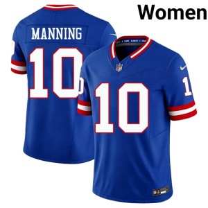 Womens Eli Manning New York Throwback #10 Royal NFL Jersey 732205-126