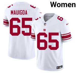 Women Francis Mauigoa #65 White Replica NYG Jerseys 234716-265