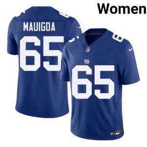 Women Francis Mauigoa NYG Football #65 Royal Jersey 618884-575