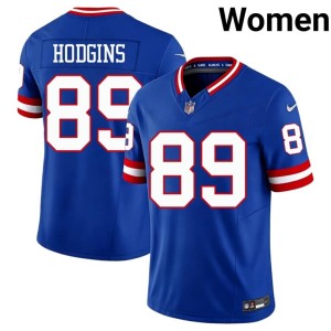 Women's New York Giants Royal Throwback #89 NIL Isaiah Hodgins Jerseys 797742-599