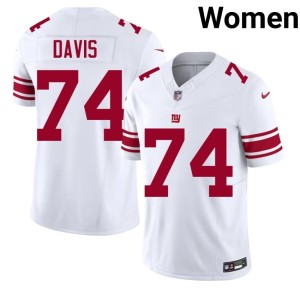 Womens Big Blue NIL White #74 J.C. Davis Jerseys 583468-593