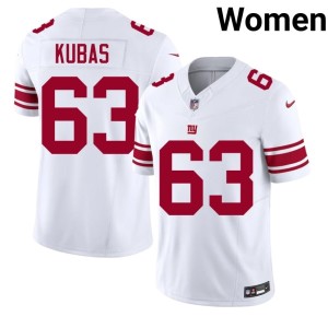 Womens Limited #63 Jake Kubas G-Men White Jersey 169839-539