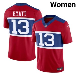 Womens #13 Red Big Blue Stitched Jalin Hyatt Jerseys 227939-348