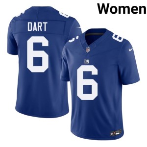 Women's Jaxson Dart New York Replica #6 Royal Jerseys 178200-738