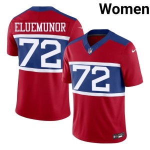 Womens Jermaine Eluemunor #72 Giants NFL Red Jersey 544963-450
