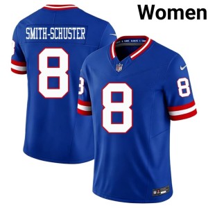 Women Big Blue #8 Throwback JuJu Smith-Schuster Royal 2026-27 Jerseys 229015-981