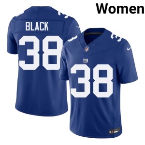 Women's #38 Korie Black Replica New York Royal Jerseys 214454-465