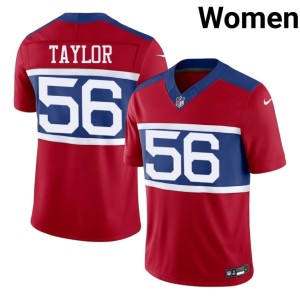 Women's New York Giants #56 2026 Lawrence Taylor Red Jersey 734298-172