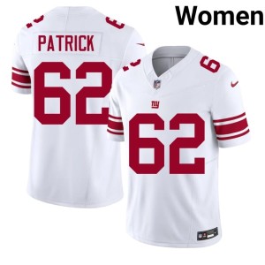 Women's #62 White Lucas Patrick NYG 2026 Jerseys 653415-721