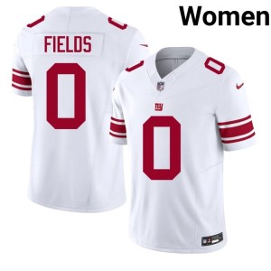 Women's NFL White New York Football Giants #0 Malachi Fields Jerseys 212429-739