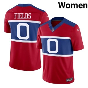 Women Game #0 Malachi Fields Jints Red Jersey 857356-546