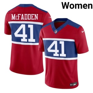 Womens Red Micah McFadden Replica New York #41 Jerseys 301342-693