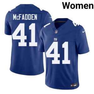 Womens Micah McFadden #41 NY Royal Stitch Jerseys 238762-850
