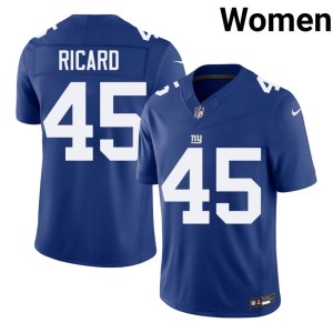 Women's Football #45 Patrick Ricard NYG Royal Jersey 114170-988