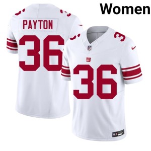 Women's NYG Rico Payton Replica #36 White Jerseys 646885-256
