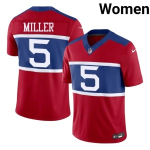 Womens Red Ryan Miller #5 Player Jints Jersey 690232-750
