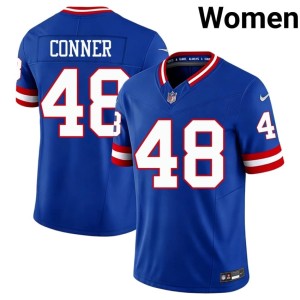 Womens Throwback Game #48 New York Giants Royal Tanner Conner Jerseys 335784-311
