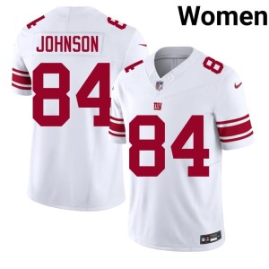 Women's White Theo Johnson #84 NFL New York Giants Jersey 832789-565