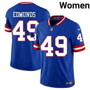 Womens Royal #49 Tremaine Edmunds Throwback Player New York Jersey 243818-424