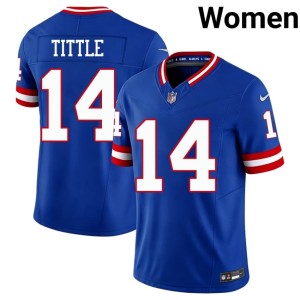 Womens Jints Throwback #14 Stitch Royal Y.A. Tittle Jersey 907168-375