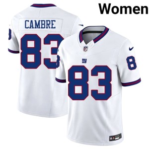 Women's Giants Dalen Cambre #83 Game Throwback White Jersey 994732-511