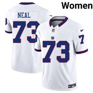 Women Embroidery White Throwback NY Giants Evan Neal #73 Jerseys 833774-119