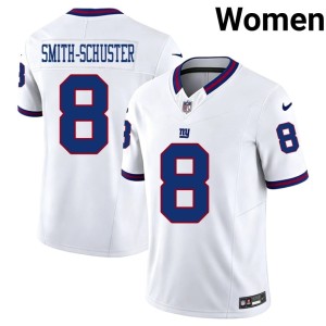 Womens NIL Jints Throwback #8 White JuJu Smith-Schuster Jerseys 448889-755