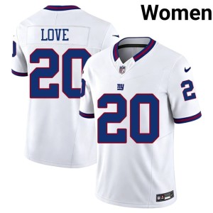 Womens NY Throwback #20 NFL White Julian Love Jersey 735283-798