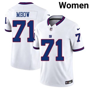 Women White Giants #71 Throwback Marcus Mbow NFL Jerseys 398219-728