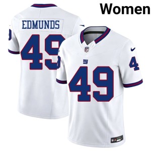 Womens G-Men White Throwback #49 NIL Tremaine Edmunds Jerseys 736547-422