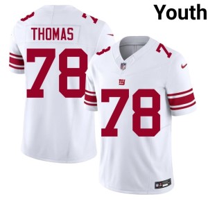 Youth #78 NY Giants Andrew Thomas Game White Jersey 303114-373
