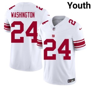 Youth #24 Ar'Darius Washington Game Giants White Jerseys 188631-880