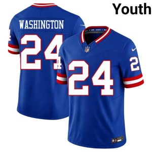 Youth New York Giants Throwback #24 Official Ar'Darius Washington Royal Jersey 110600-261