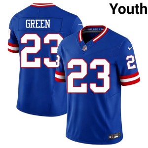 Youth New York Football Giants Throwback Art Green NIL Royal #23 Jersey 362293-762