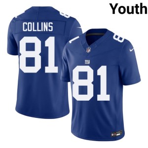 Youth Royal Beaux Collins Official #81 NYG Jerseys 657487-498