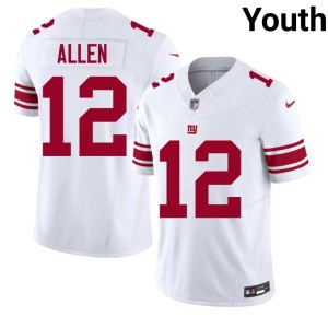 Youth Brandon Allen 2026 #12 White Jints Jerseys 344075-784