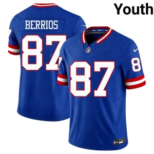 Youth Braxton Berrios 2026-27 #87 Throwback New York Football Giants Royal Jersey 348839-732