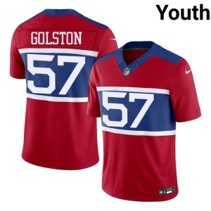 Youth New York Football Giants Chauncey Golston Player #57 Red Jerseys 531475-908