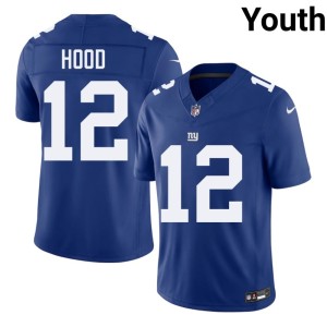 Youth New York Football Giants Royal Game #12 Colton Hood Jerseys 464381-817