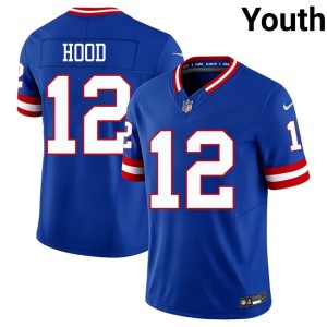 Youth Big Blue Throwback NFL Royal Colton Hood #12 Jersey 950668-882