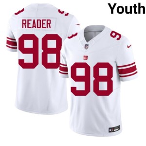 Youth White #98 Game New York Football Giants DJ Reader Jersey 696084-510