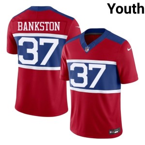 Youth Game Big Blue Red #37 Damon Bankston Jersey 590335-332