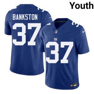 Youth Royal Replica Damon Bankston #37 New York Football Giants Jerseys 339776-973
