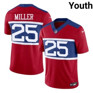 Youth #25 Player Red Dante Miller New York Jerseys 181059-862