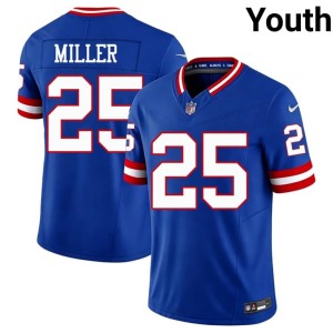 Youth G-Men #25 Dante Miller Stitch Throwback Royal Jersey 258182-963